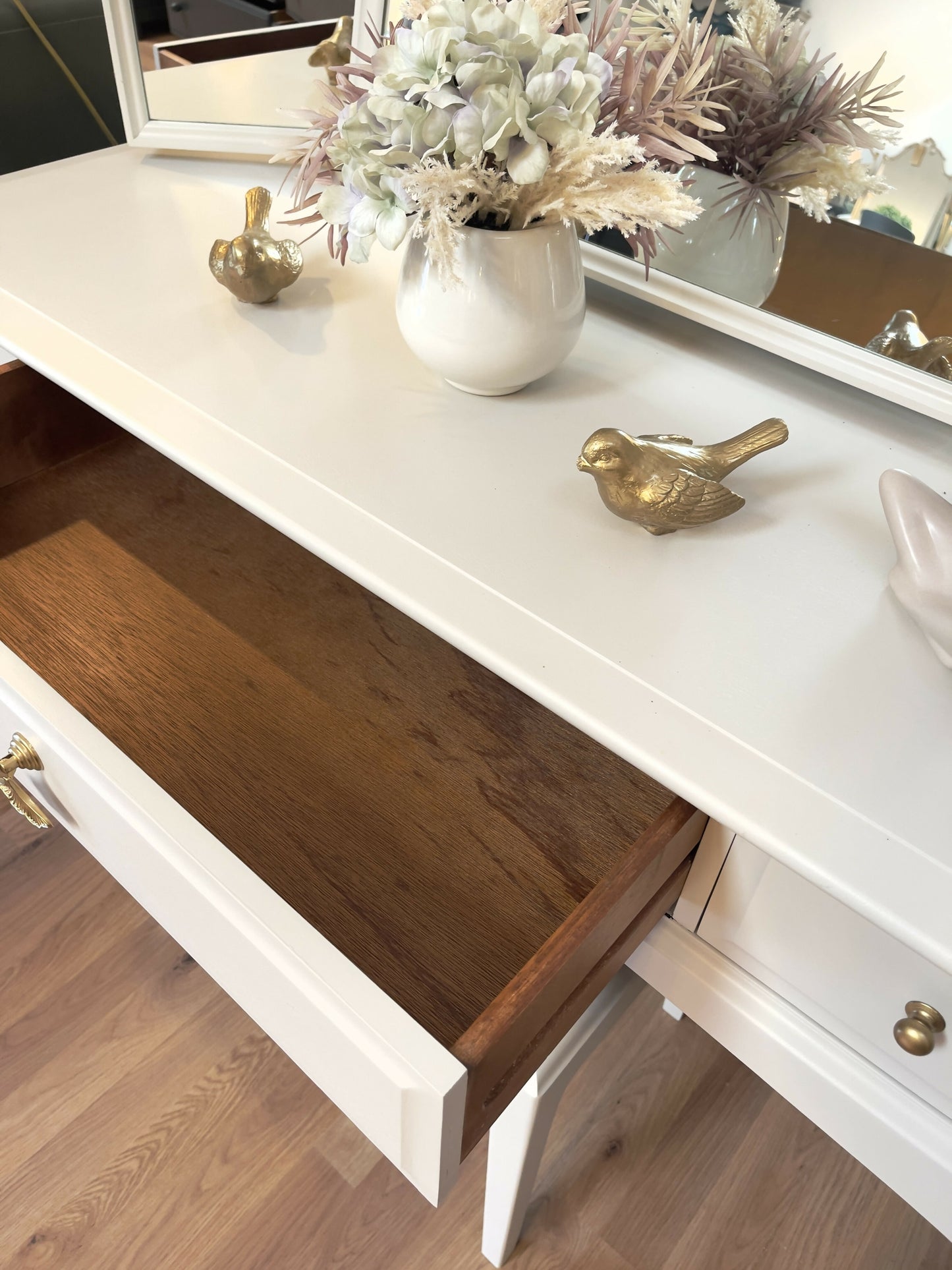 Stag Minstrel Dressing Table Console Table Retro Vintage Stool