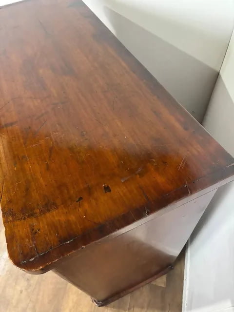 Victorian Mahogany Two Over Three Chest of Drawers