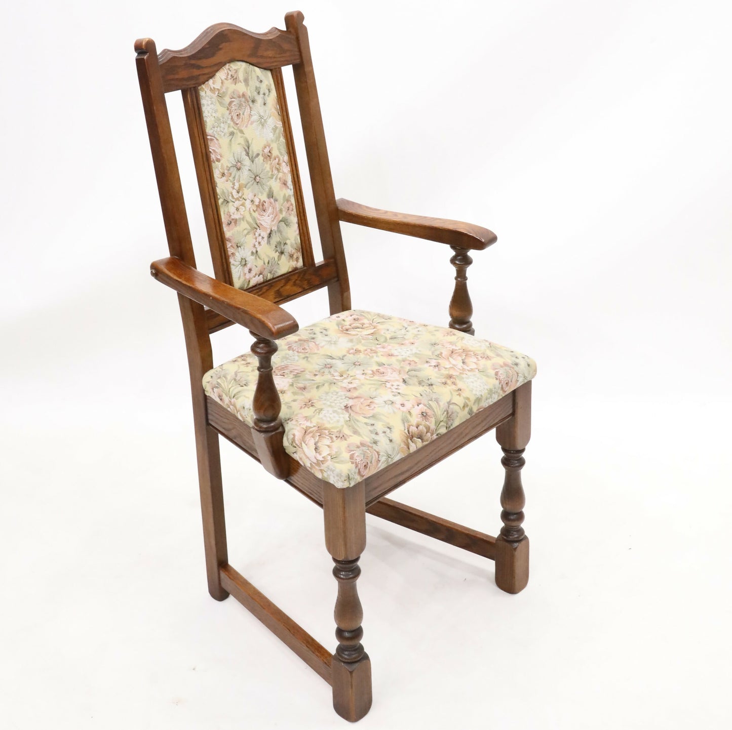 6 Old Charm Dining Chairs Tonwell Rose Upholstery Tudor Brown FREE UK Delivery*. SBR9719/2510D