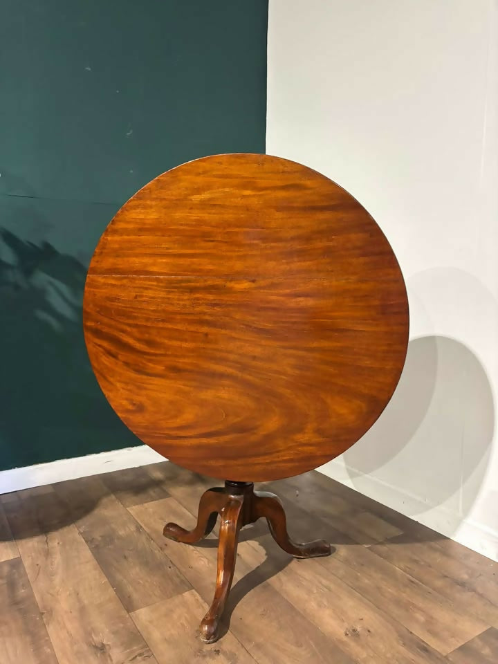 19th Century Mahogany Tripod Tableb