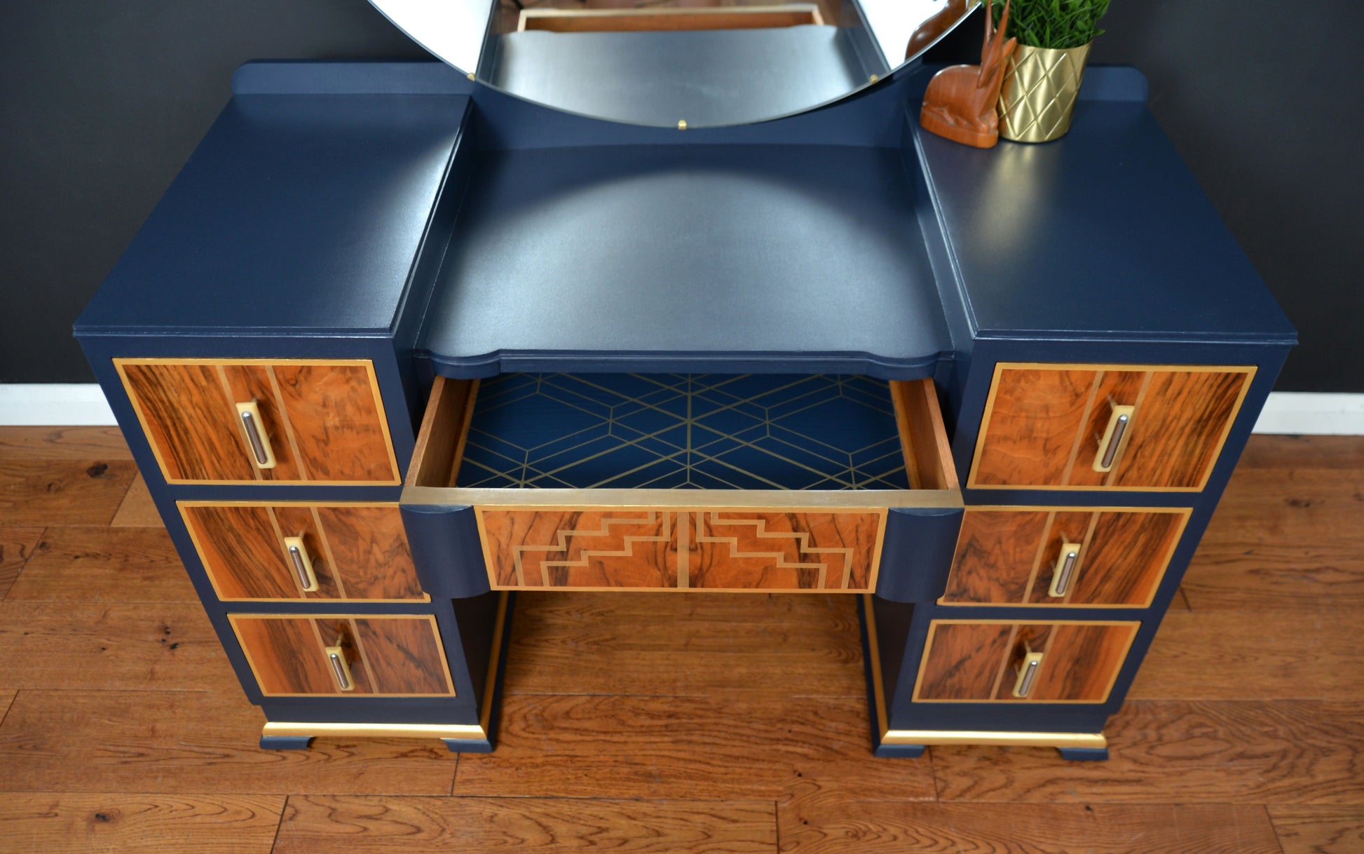 navy blue and gold dressing table top drawer.jpg