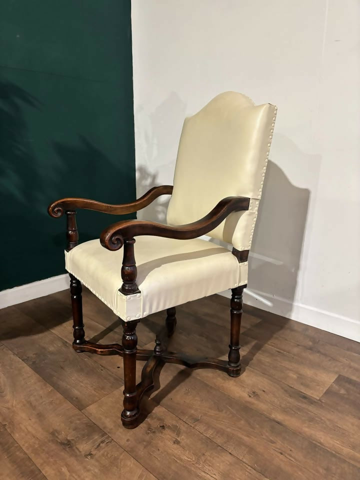 Leather Upholstered Side Armchair4
