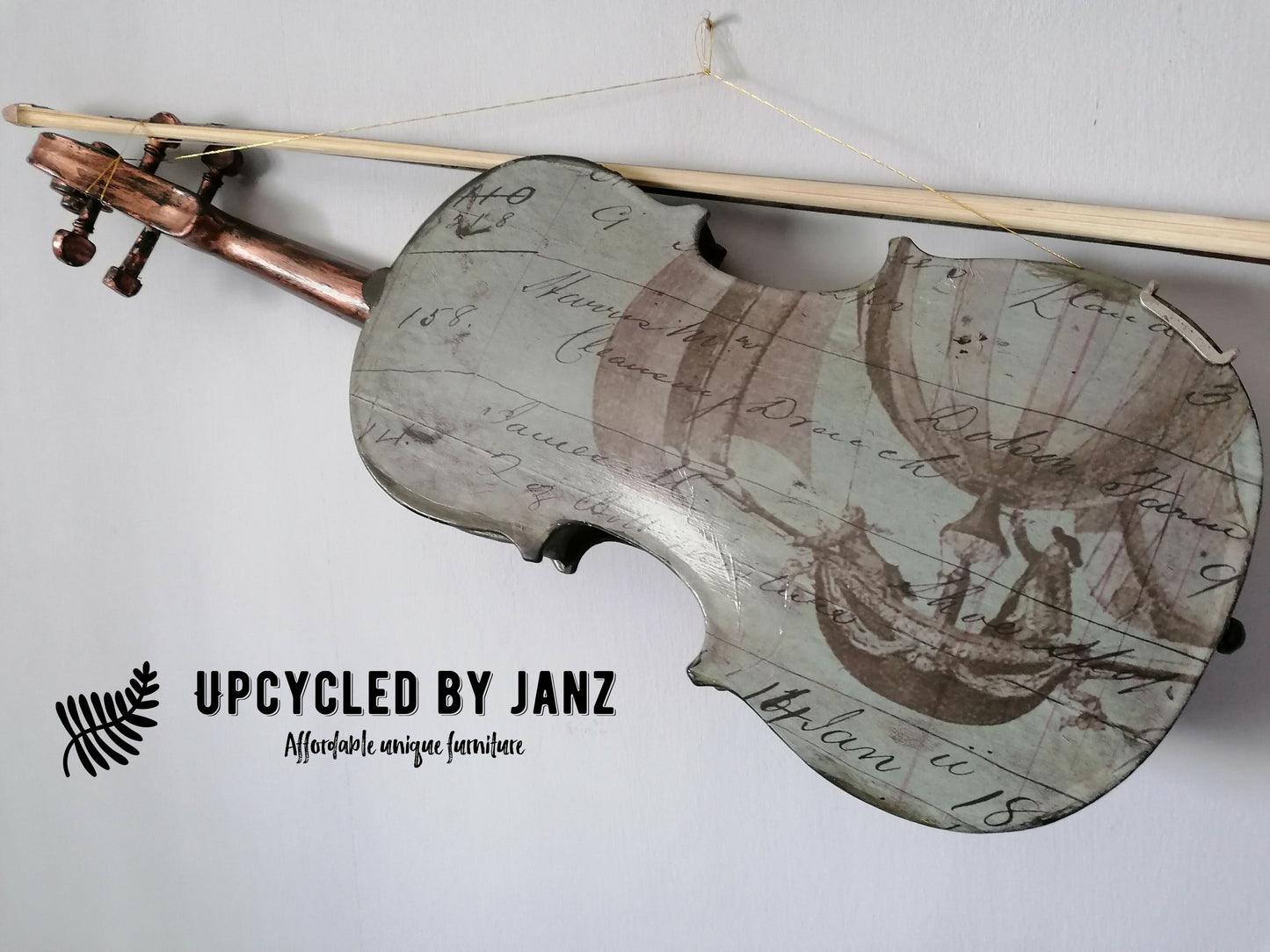 Steampunk Wall Art Violin