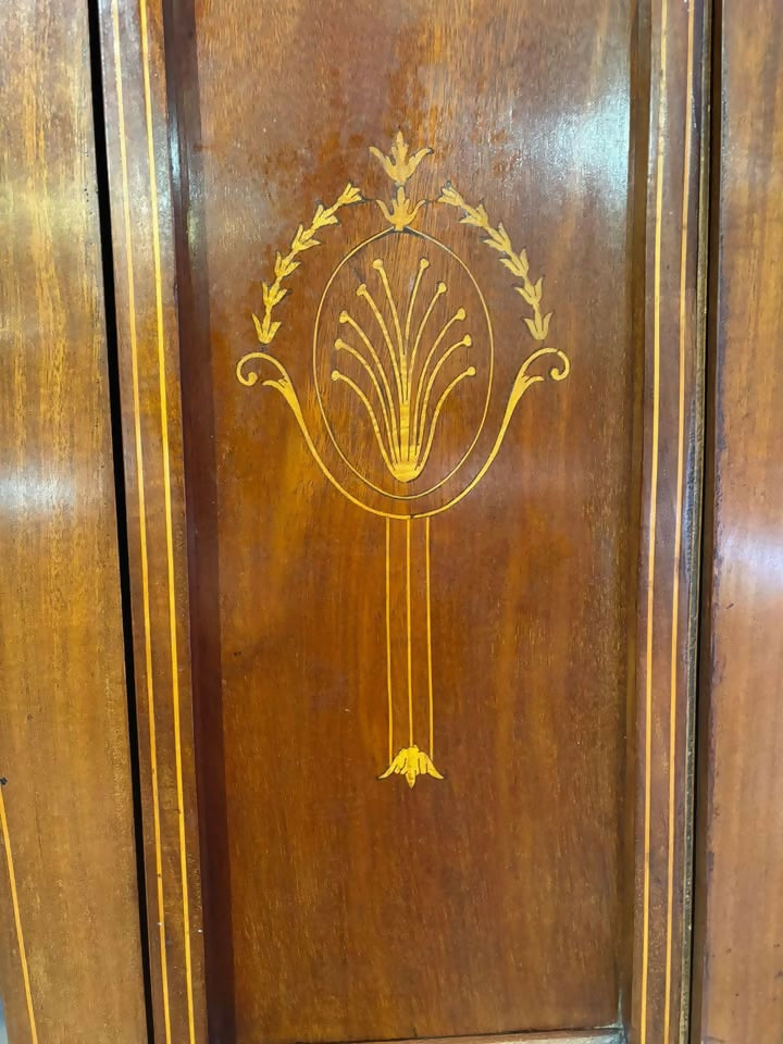 Edwardian Walnut Double Wardrobex