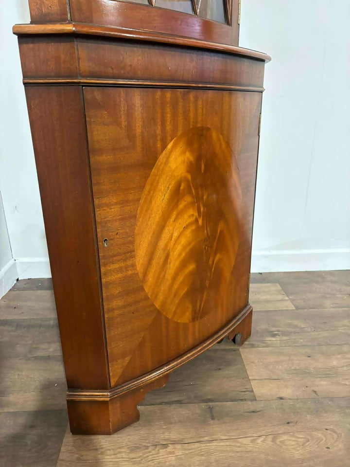 Reproduction Mahogany Corner Cabinet
