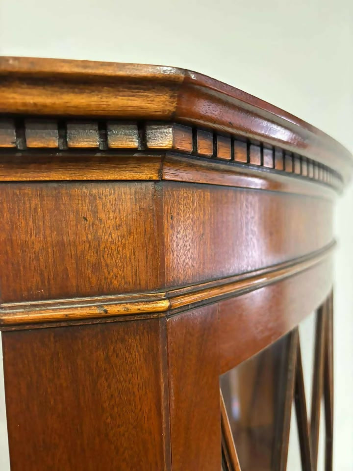 Reproduction Mahogany Corner Cabinet