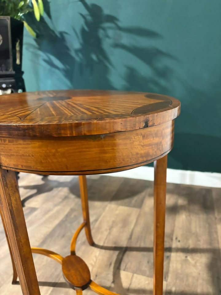 Edwardian Inlaid Oval Window Side Table66