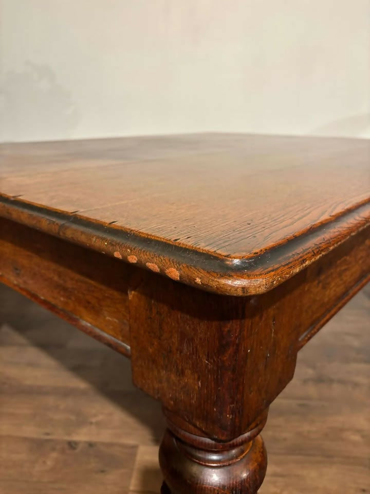 Victorian Oak Library Tablebv