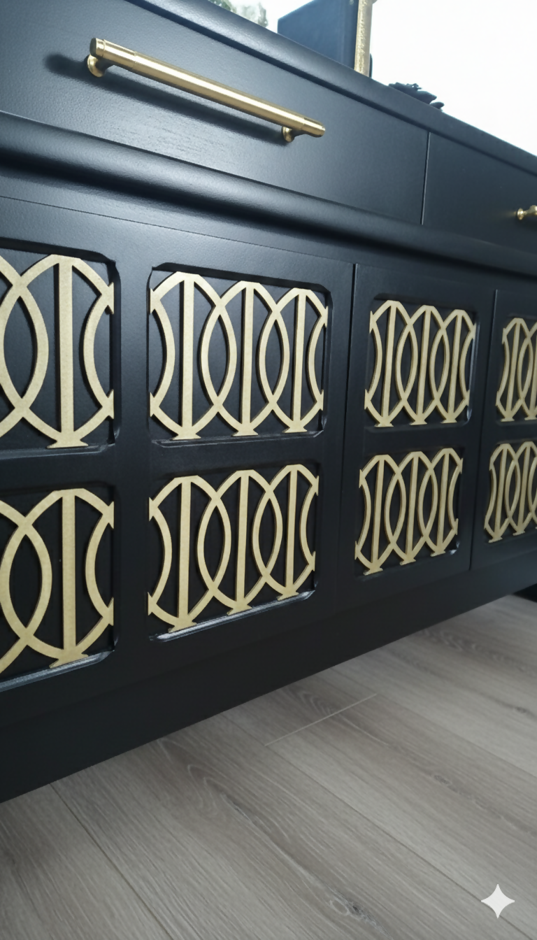 MADE TO ORDER- Midcentury Nathan sideboard in black