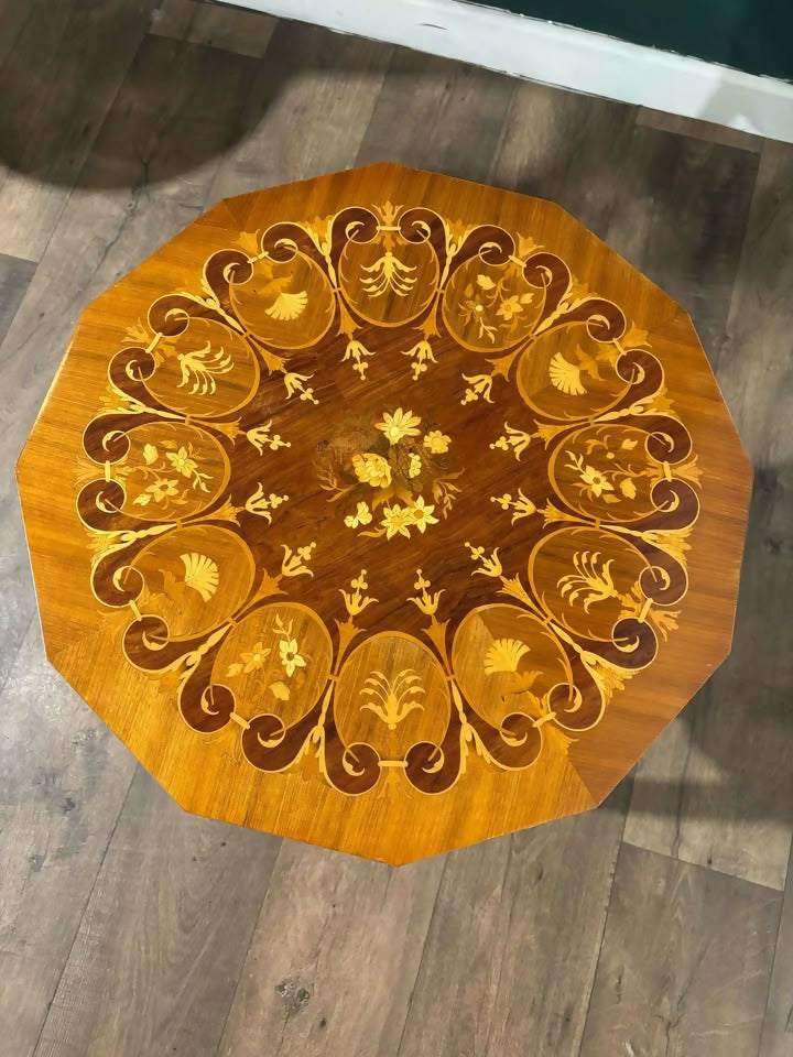 Marquetry Inlaid Sewing Tableb