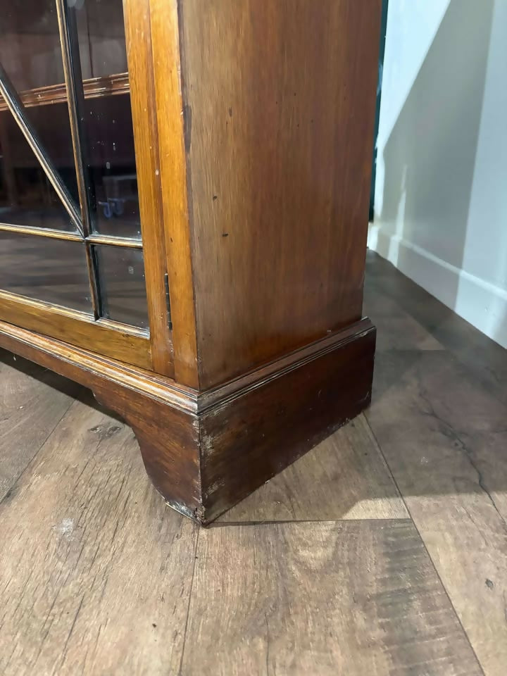 Edwardian Mahogany Astral Glazed Bookcase c