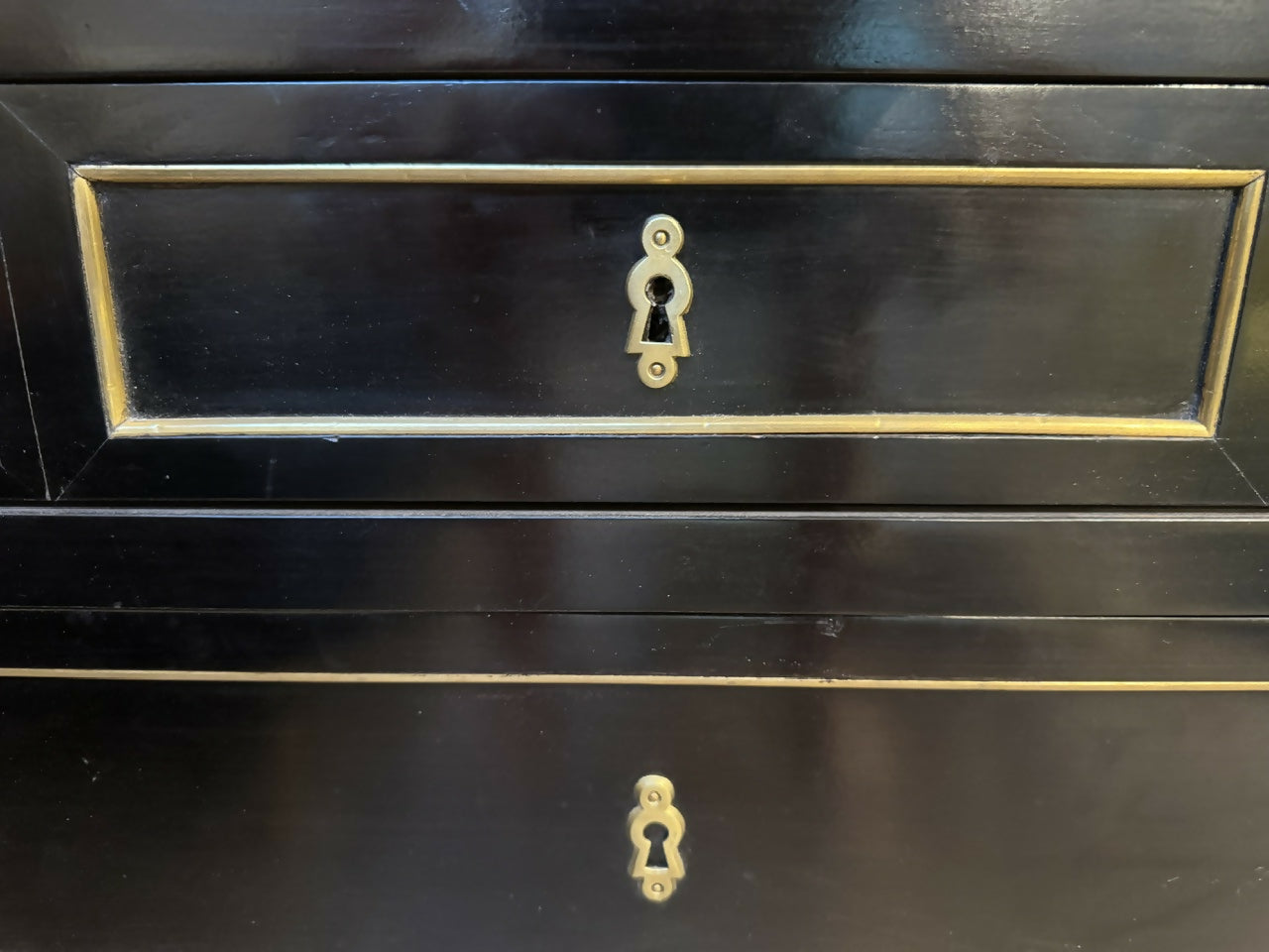 French Louis XVI Ebonised Commode