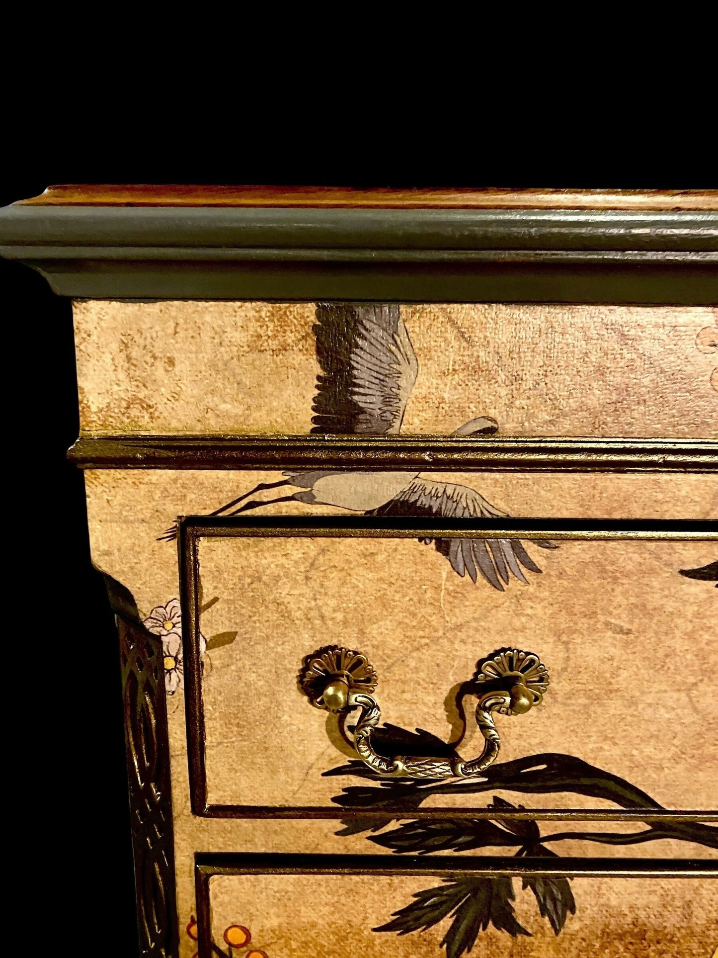 Oriental Vintage Chest Of Drawers, 1950s