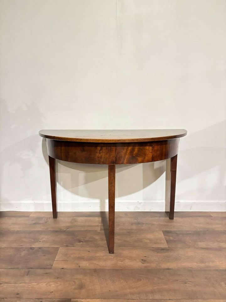 Antique Mahogany D End Tableb