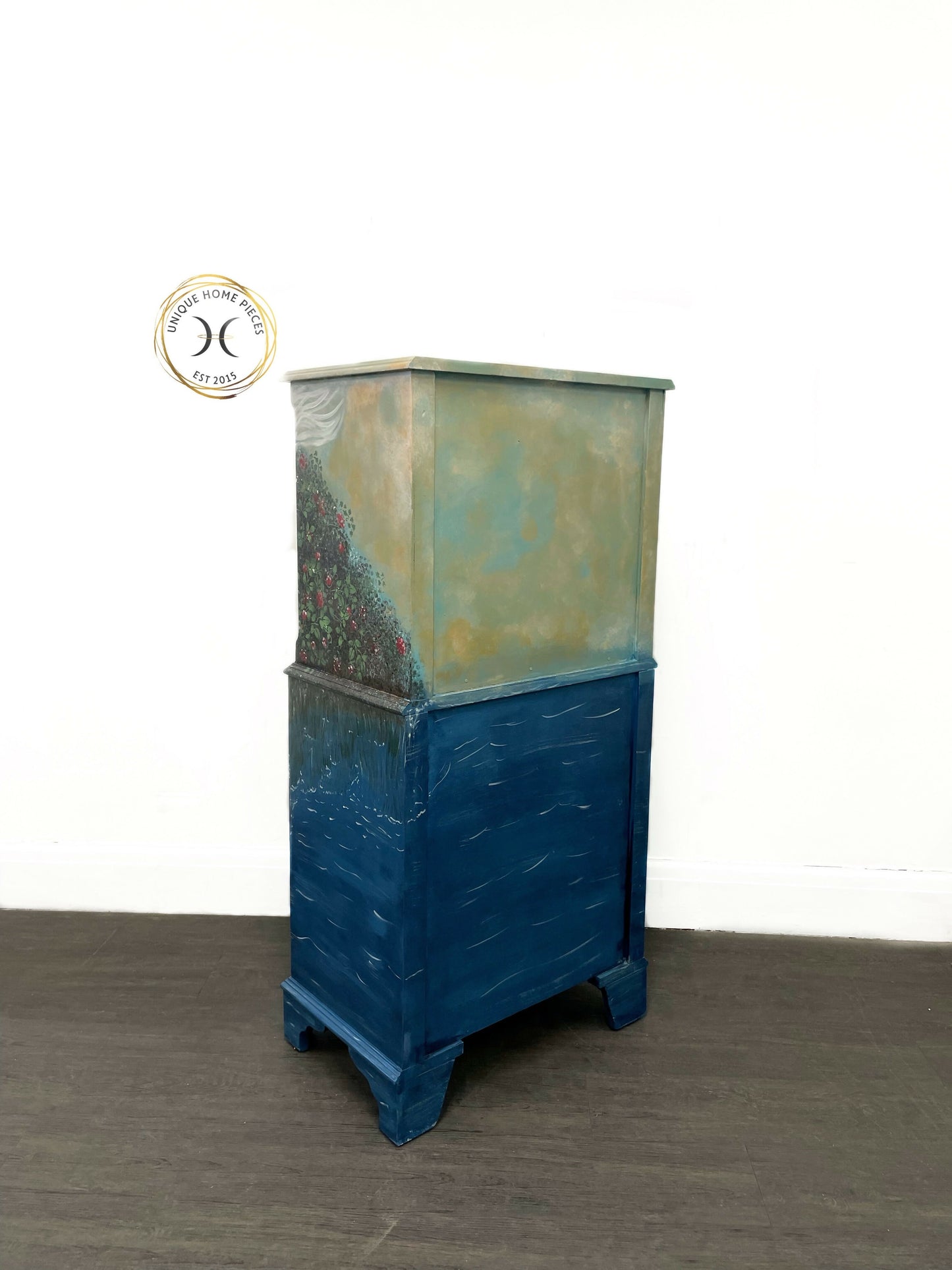 Bespoke Whimsical Floral Fairies Drinks Cabinet