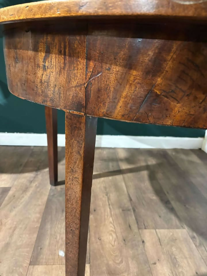 Antique Mahogany D End Tablev