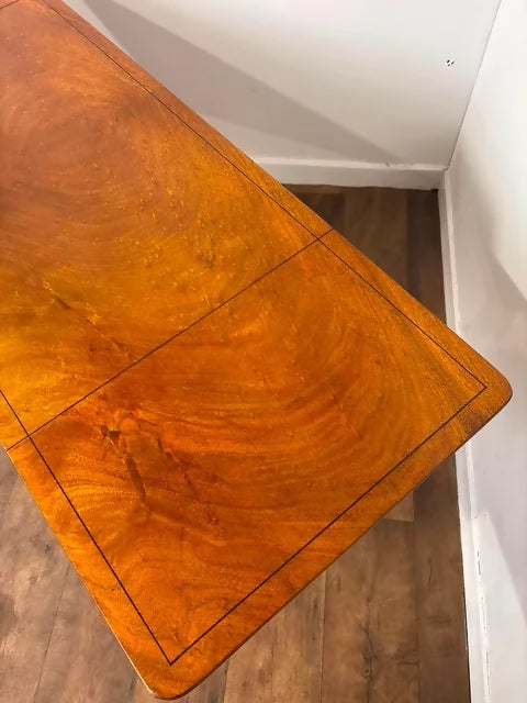 Reproduction Mahogany Drop Leaf Sofa Table with Drawers