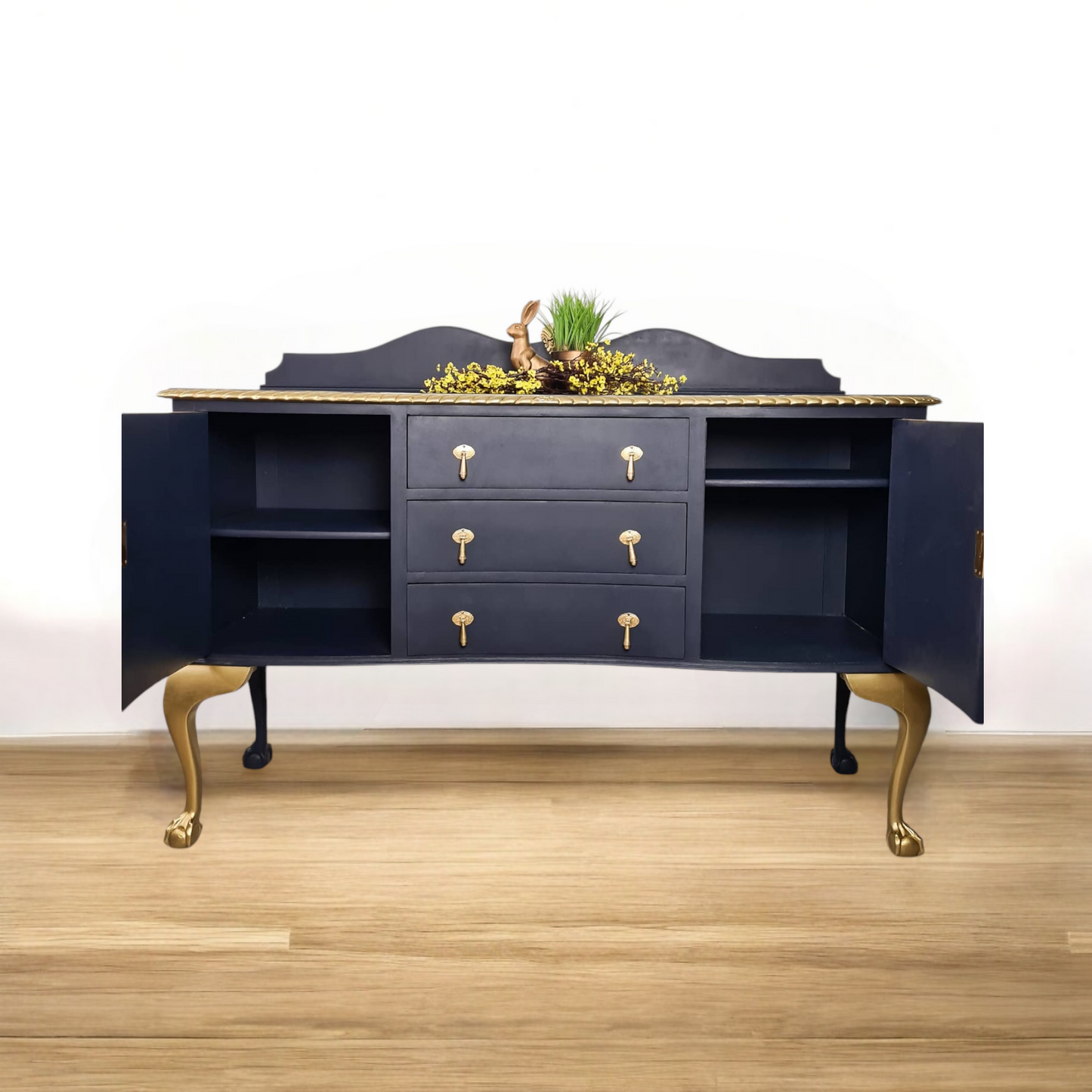 Navy blue sideboard