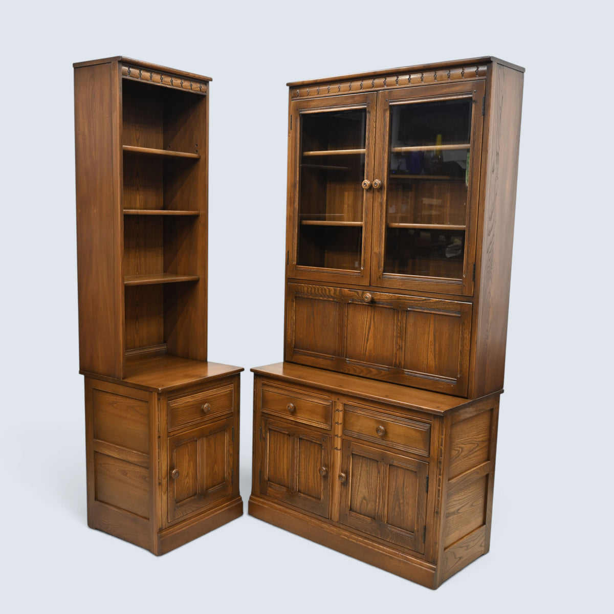 Ercol Bookcase Display Wall Unit Drinks Cabinet Golden Dawn FREE UK Delivery*