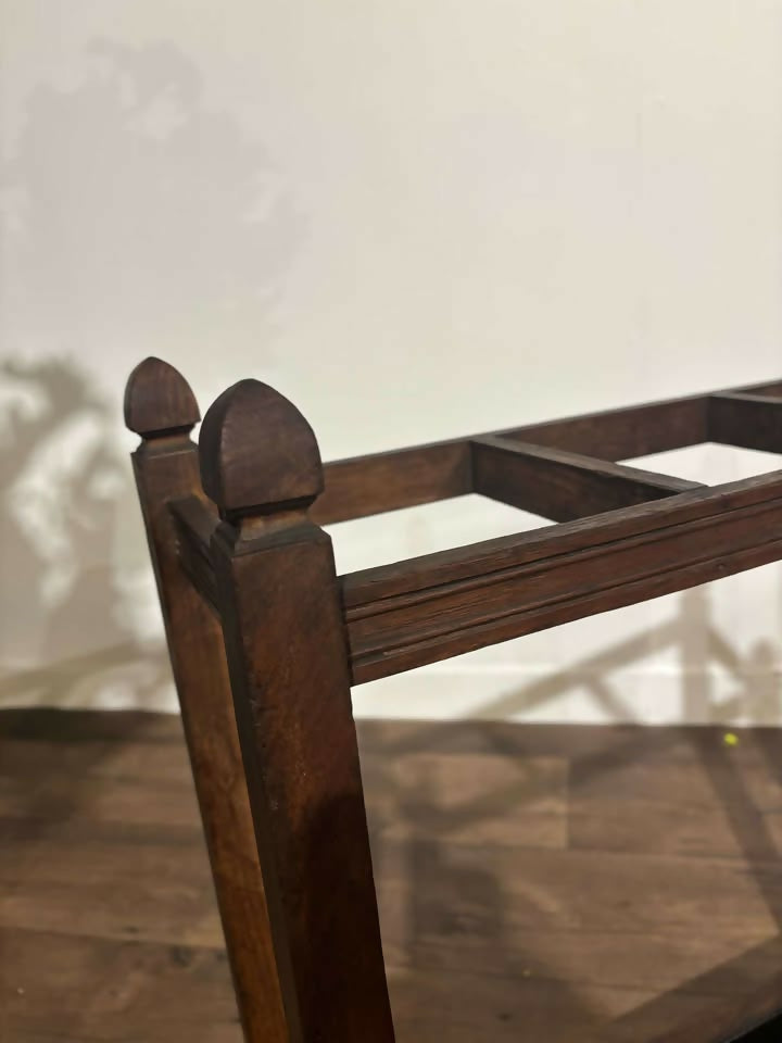 Vintage Oak Stick Stand With Drip Trayv