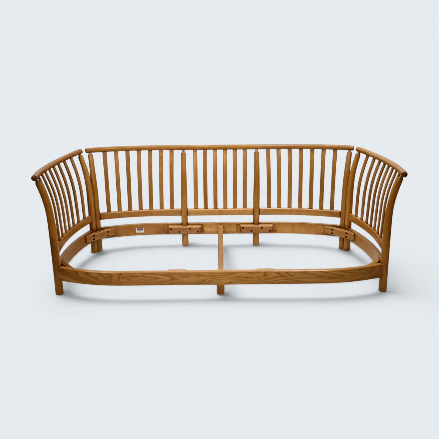 Ercol Renaissance Low Back Sofa Light Finish Miro'ish Upholsty FREE UK Delivery