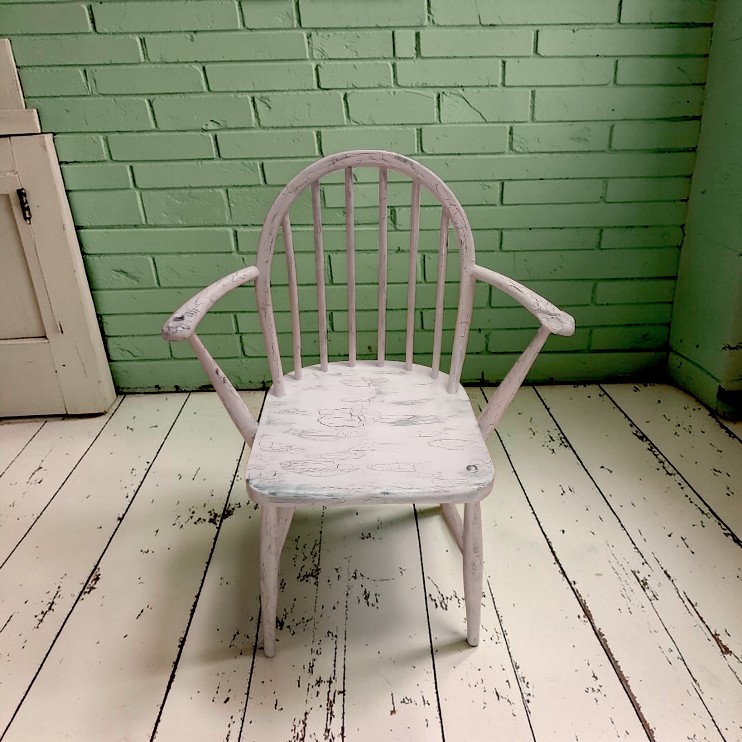 Pink Rustic Distressed Chair