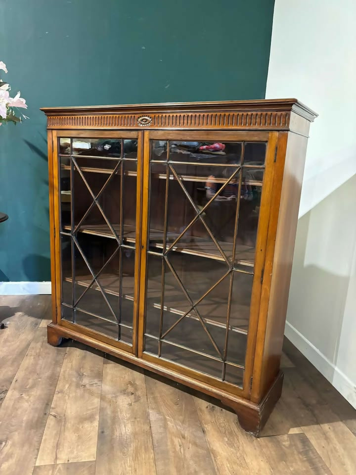 Edwardian Mahogany Astral Glazed Bookcase m