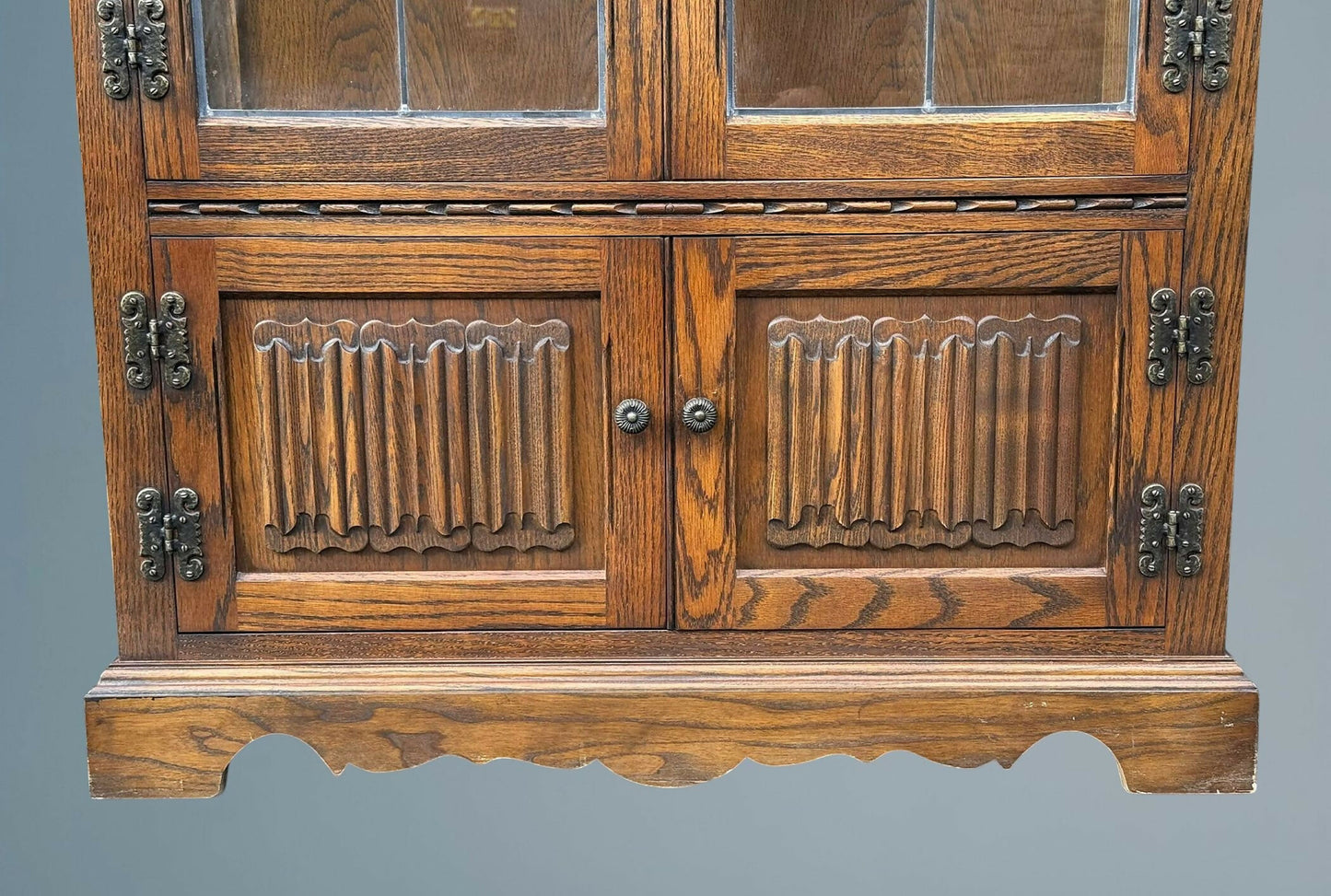 Wood Bros Old Charm Display Cabinet Light Oak