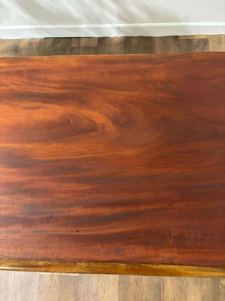 Victorian Pine Kneehole Desk cv