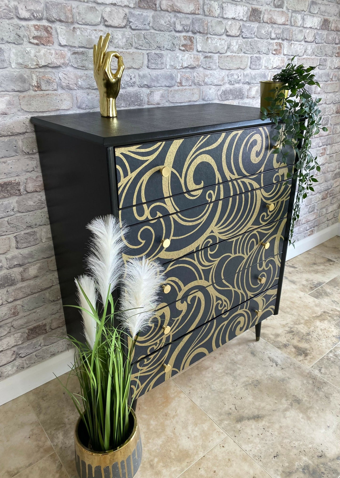 Black Chest of Drawers 2