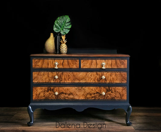 Vintage Art Deco style , large chest of drawers/ Sideboard