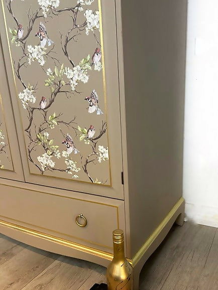 Stag Double wardrobe Blossom Flight Single Drawer