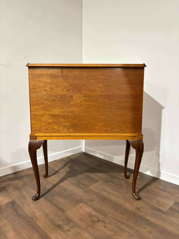Vintage Walnut Veneered Cocktail Cabinet as