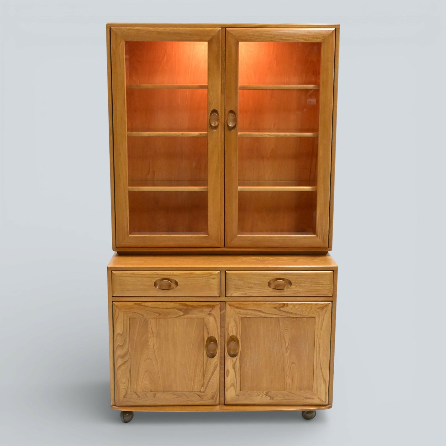 Small Ercol Windsor Sideboard Display Cabinet Top Light Finish FREE UK Delivery*