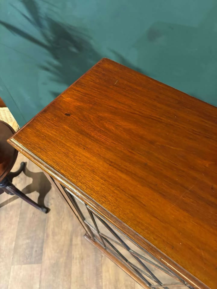 Edwardian Mahogany Astral Glazed Bookcase nn