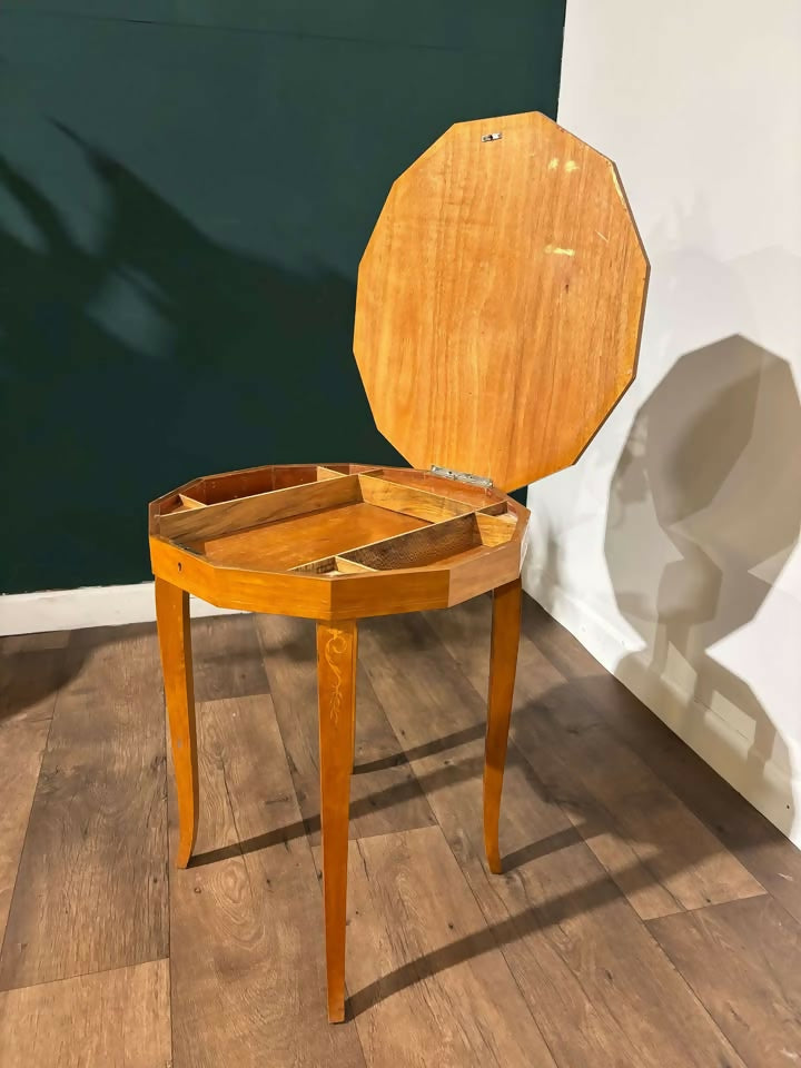 Marquetry Inlaid Sewing Tablenn