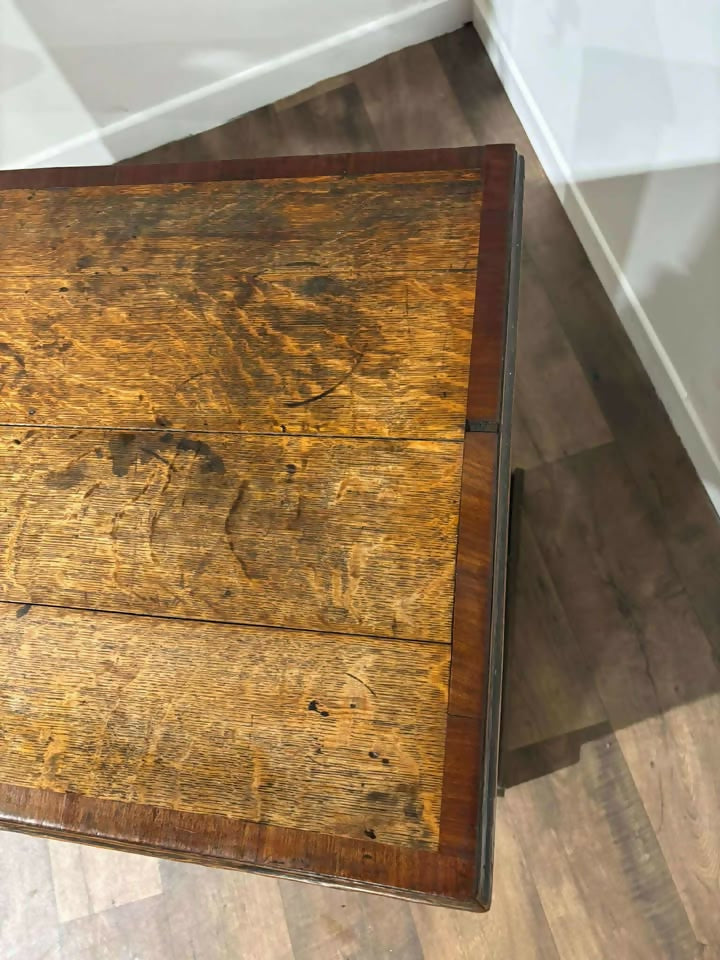 George III Oak & Mahogany Crossbanded Chest