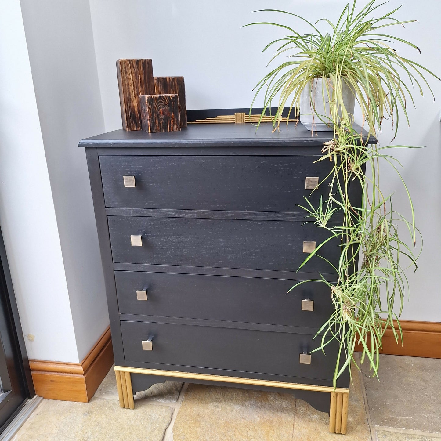 Blue Vintage Chest of Drawers