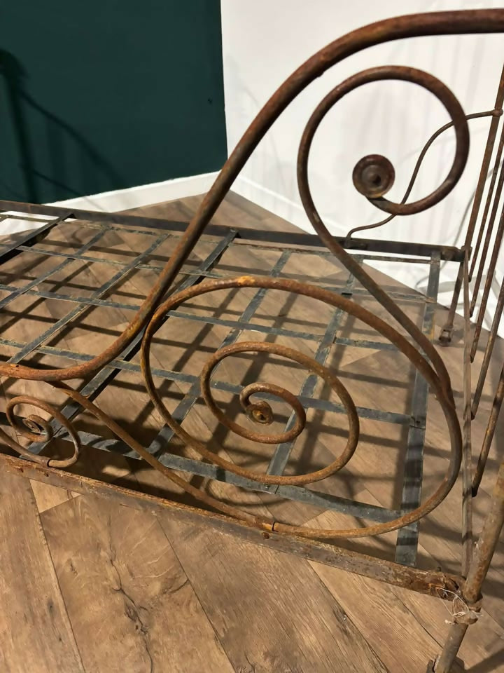 Victorian Folding Cast Iron French Single7