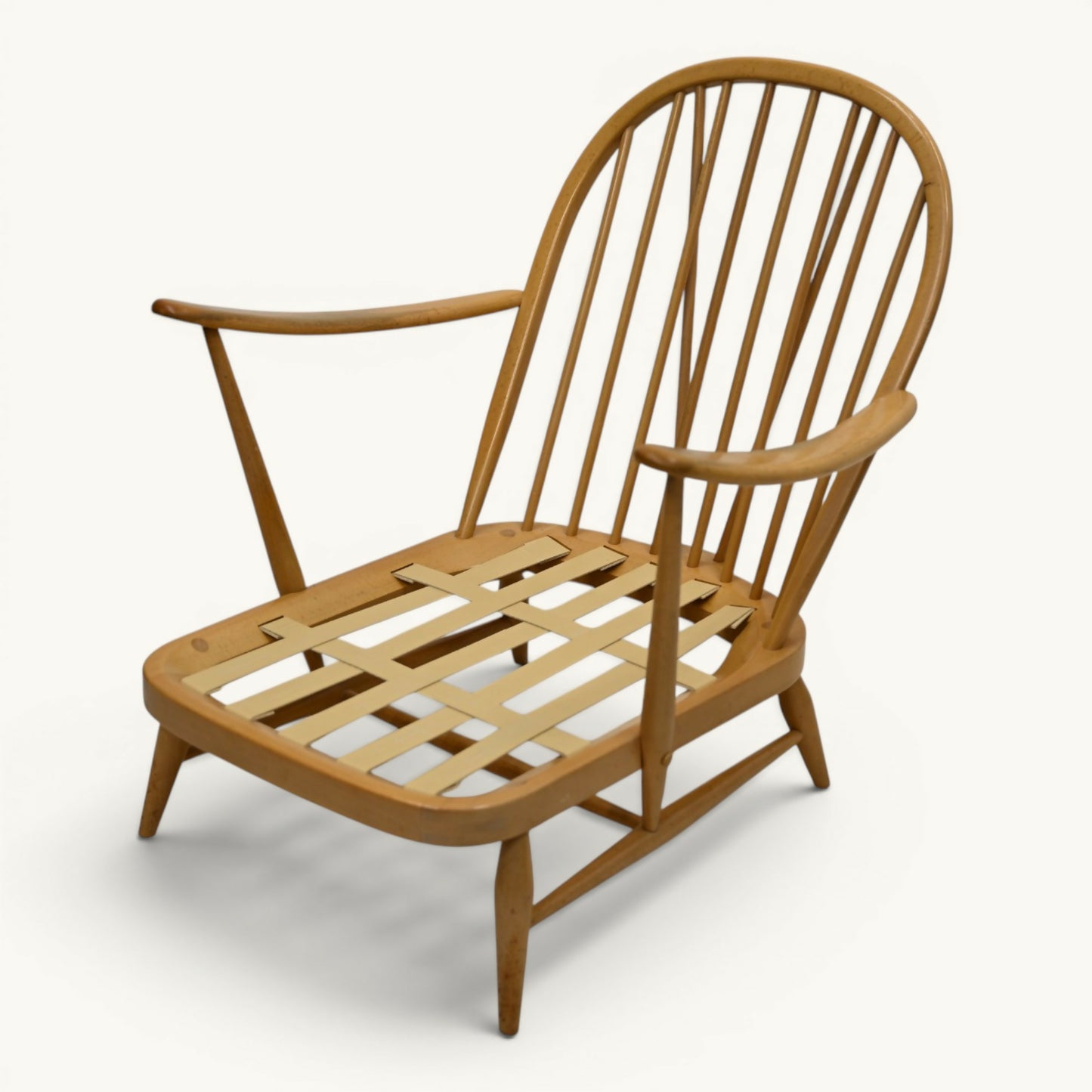 Ercol Windsor Easy Chair Model 203 1970s New Webbing Light Finish FREE Delivery*