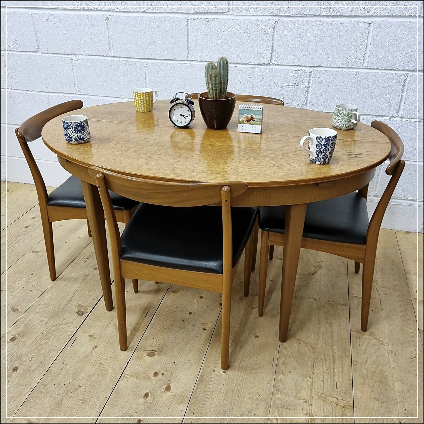 vintage dining table ONLY teak Greaves & Thomas mid century danish design