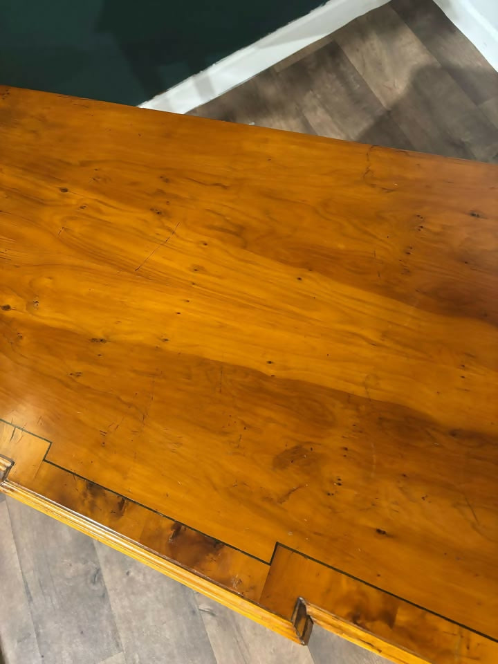 Reproduction Yew Wood Breakfront Console Table88