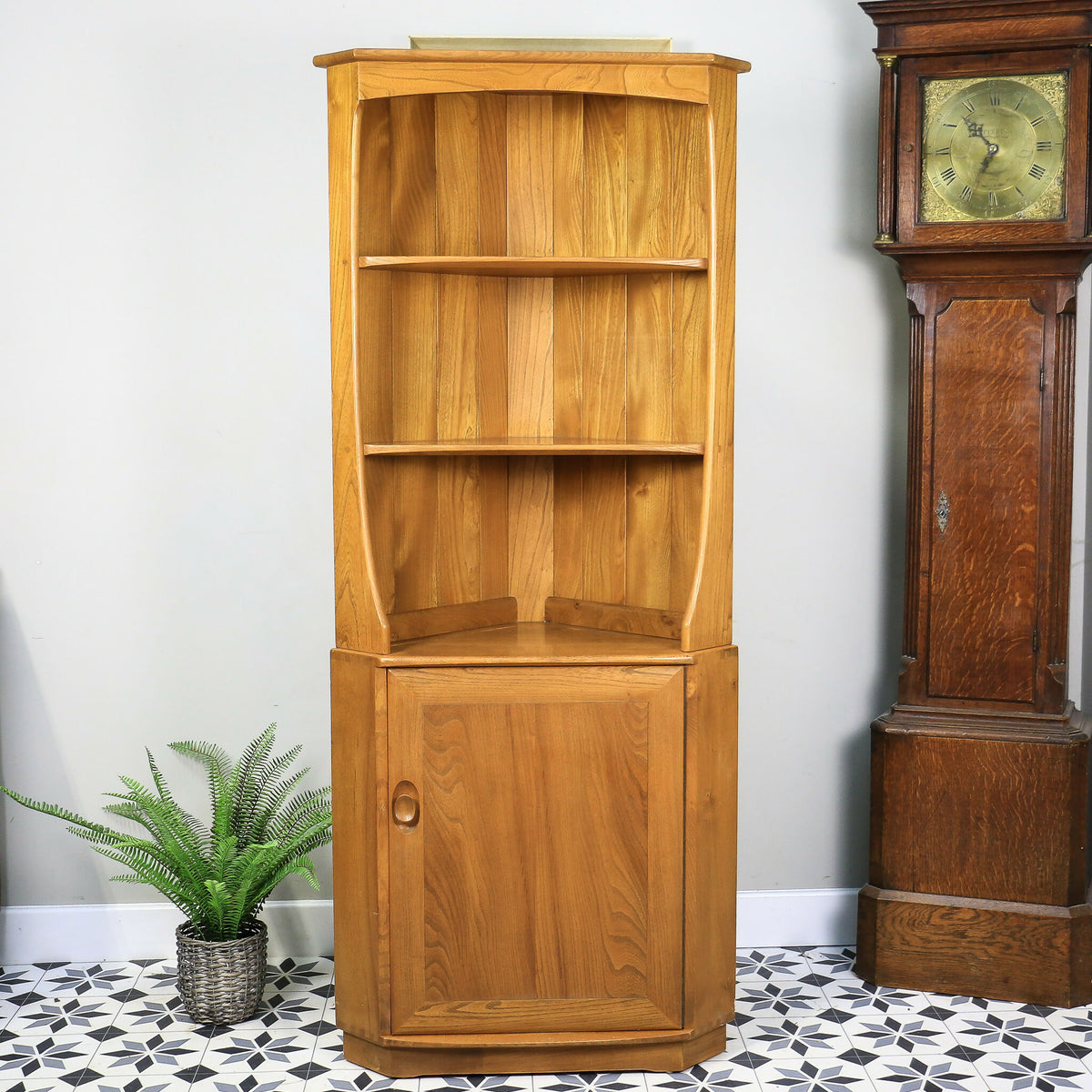 Ercol Windsor Elm Corner Unit Blonde Model 743