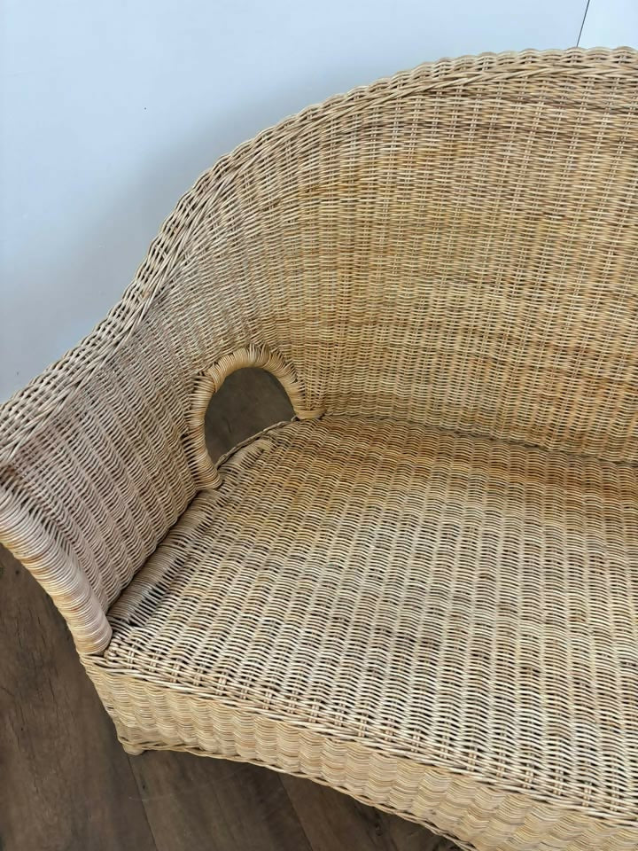Cane Two Seater Conservatory Settee