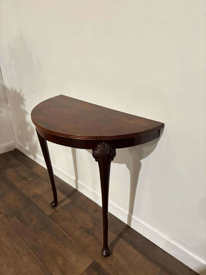 Vintage Mahogany Demi lune Hall Table
