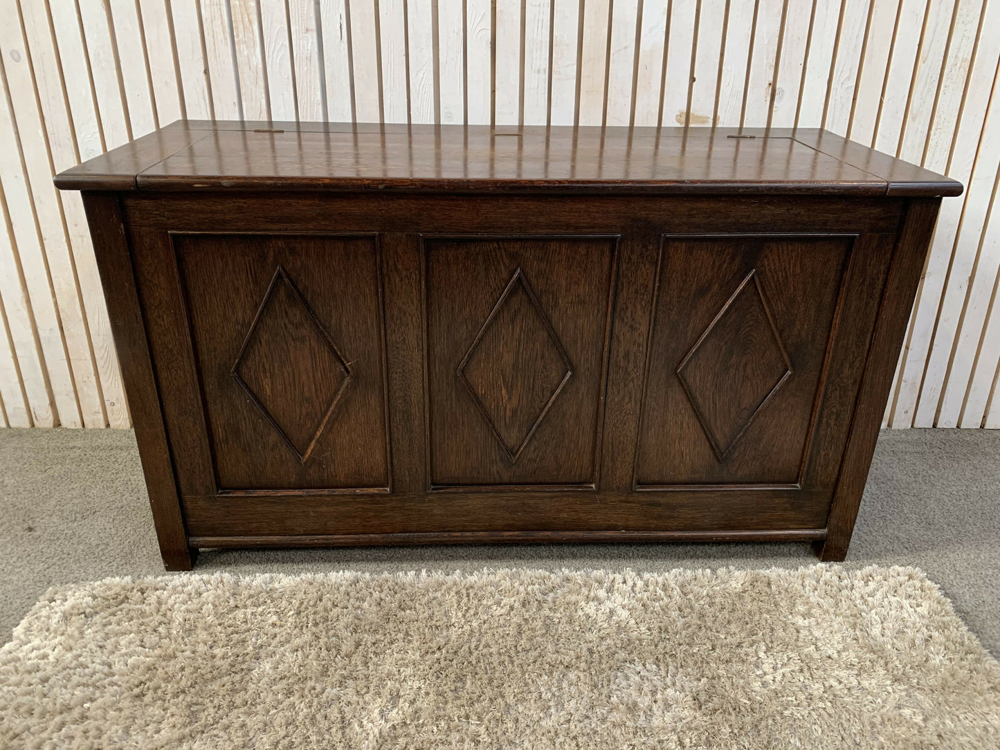 Antique Georgian style Oak Coffer/Chest/Blanket Box.
