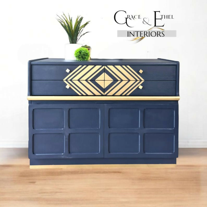 Bleu Nathan sideboard media drinks cabinet