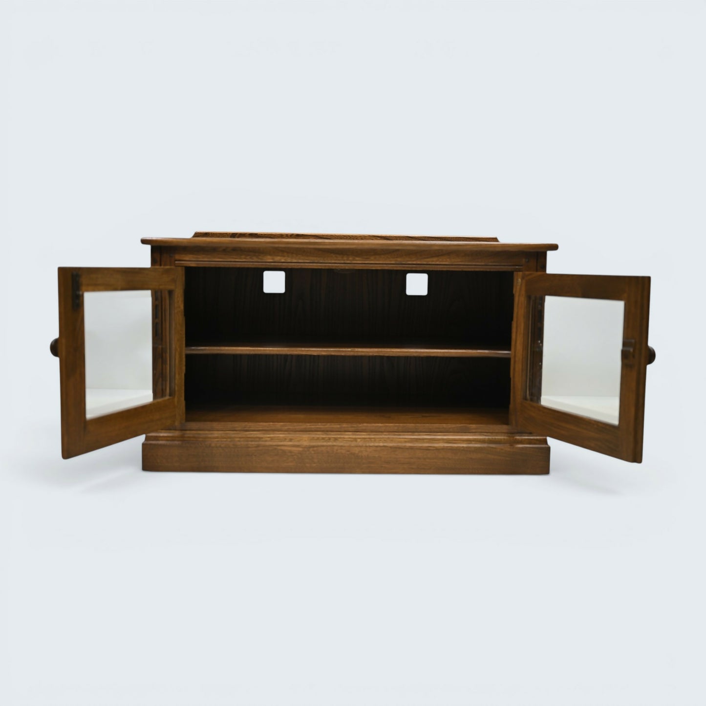 Ercol Low TV Stand/Cabinet Mural Vintage Golden Dawn Finish FREE UK Delivery