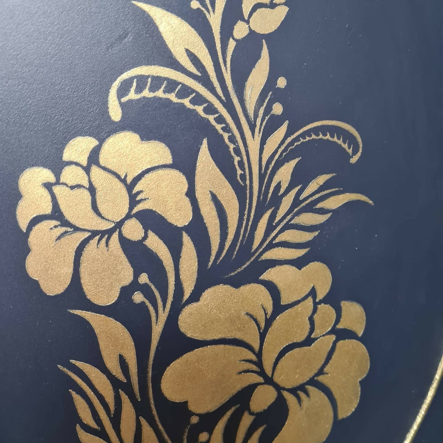 Navy blue sideboard