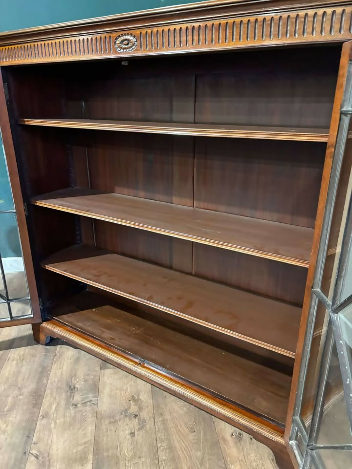 Edwardian Mahogany Astral Glazed Bookcase